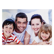 Be Merry Personalized Photo Christmas Card