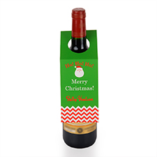 Santa Claus Personalized Wine Tag, set of 6