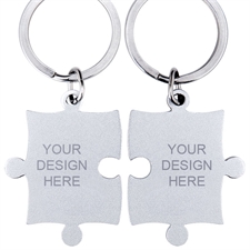 Custom Engraved Puzzle Keychain