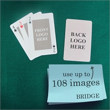Bridge Size Playing Cards Classic Custom 2 Sides