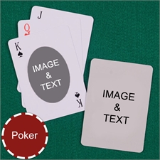 Personalized Poker Ovate Custom 2 Side Playing Cards