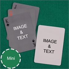 Mini Size Playing Cards Simple Custom 2 Sides