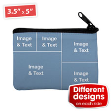 Personalized Five Collage Coin Purse (Different Image)
