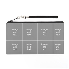 Personalized Instagram 8 Collage 5.5X10 (2 Side Different Image) Clutch Bag