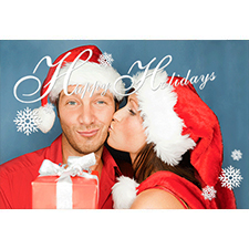 Personalized Frosted Greetings Lenticular Greeting Card