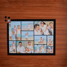Black Ten Collage 18 X 24 Photo Puzzle