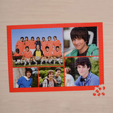 Orange Five Collage 1000 Piece 19.75x28 Personalized Jigsaw Puzzle