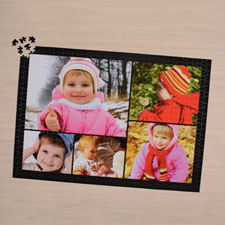 Black Five Collage 1000 Piece 19.75x28 Personalized Jigsaw Puzzle