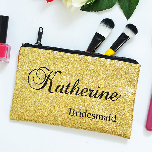 Real Glitter Cosmetic Bags