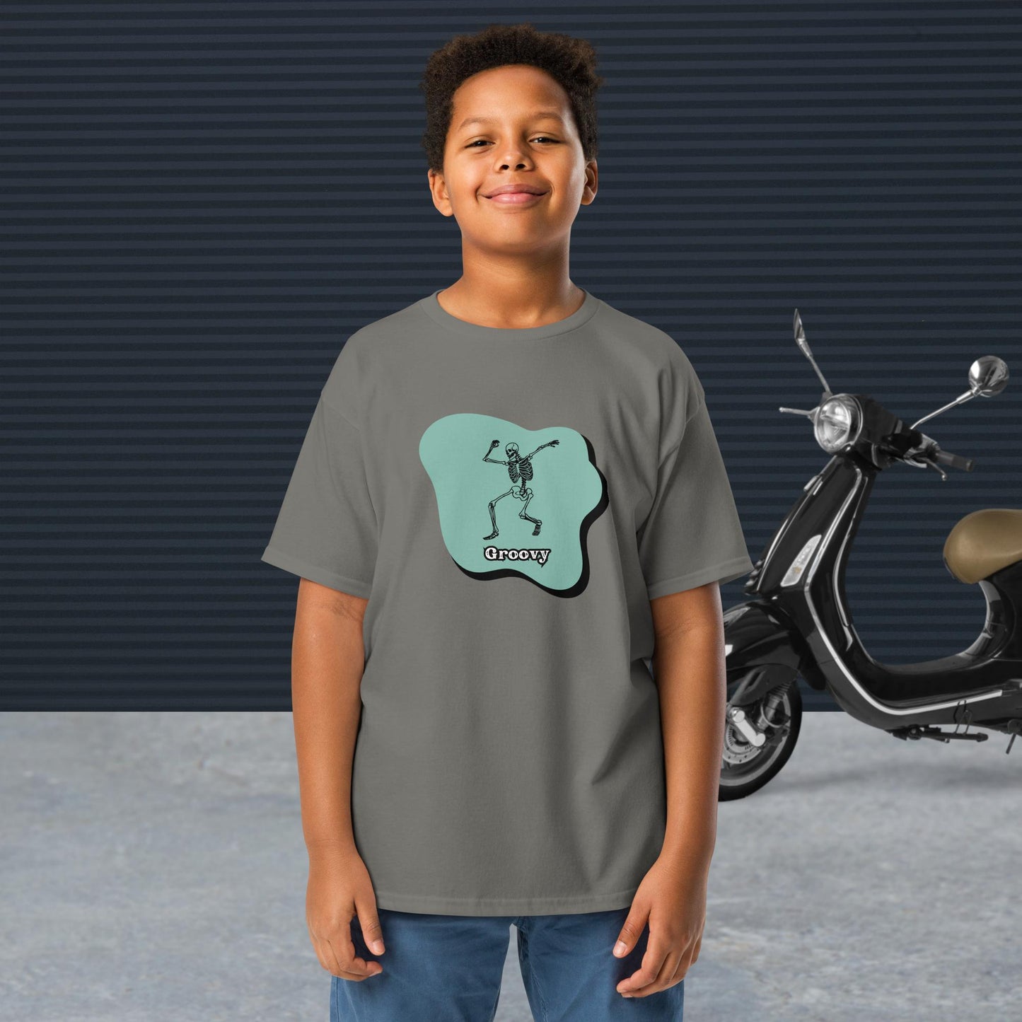 Groovy Skeleton Design - Youth classic tee