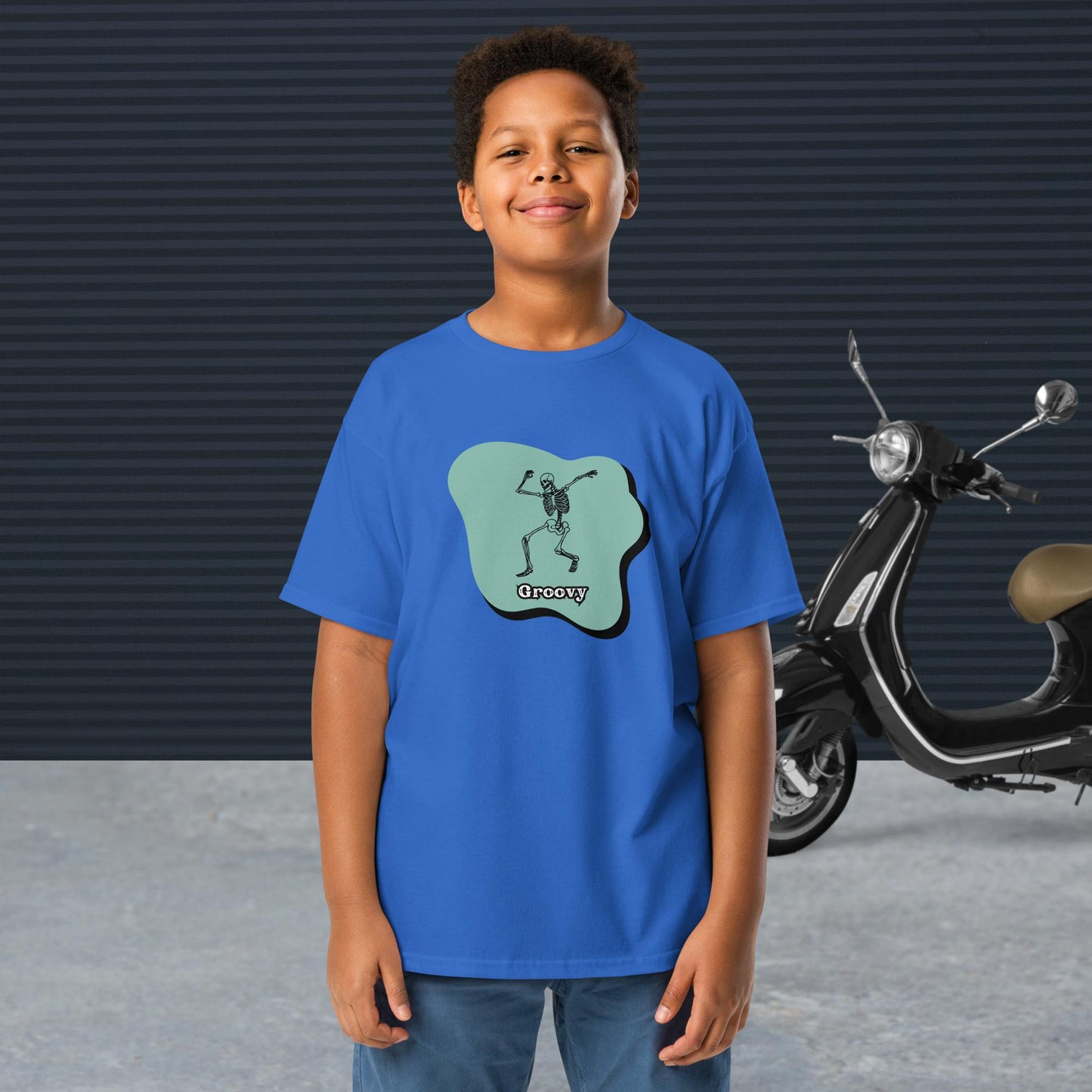 Groovy Skeleton Design - Youth classic tee